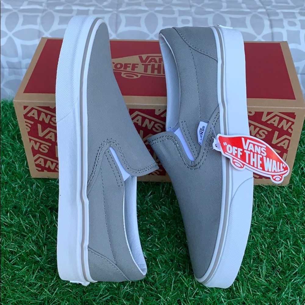VANS CLASSIC SLIP-ON WILD DOVE/TRUE WHITE WMNS - Picture 8 of 16
